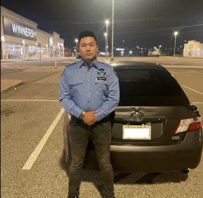 Professional security guard in action - DW Security Services